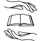 picto représentant un livre entre deux mains