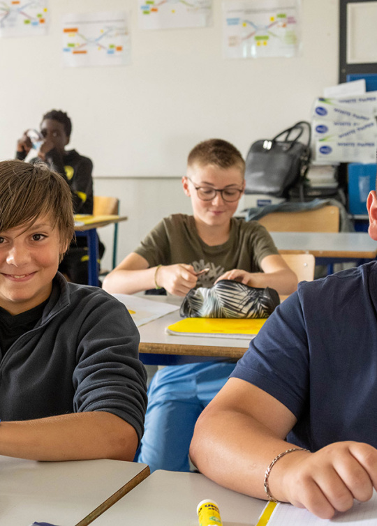 Classe de 6ème du collège Saint-François du château des Vaux (28)