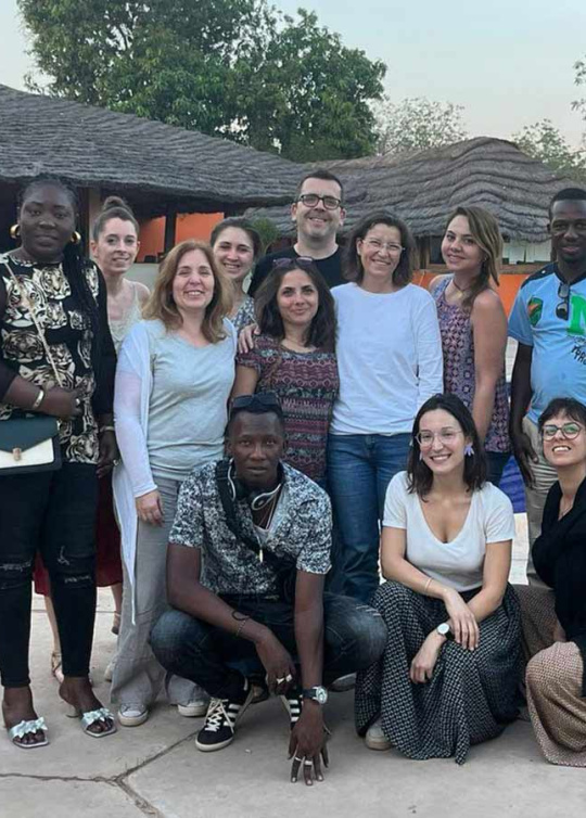 Expérience de collaborateurs à l'international - Jonathan Chaudrin (à gauche) au Sénégal 