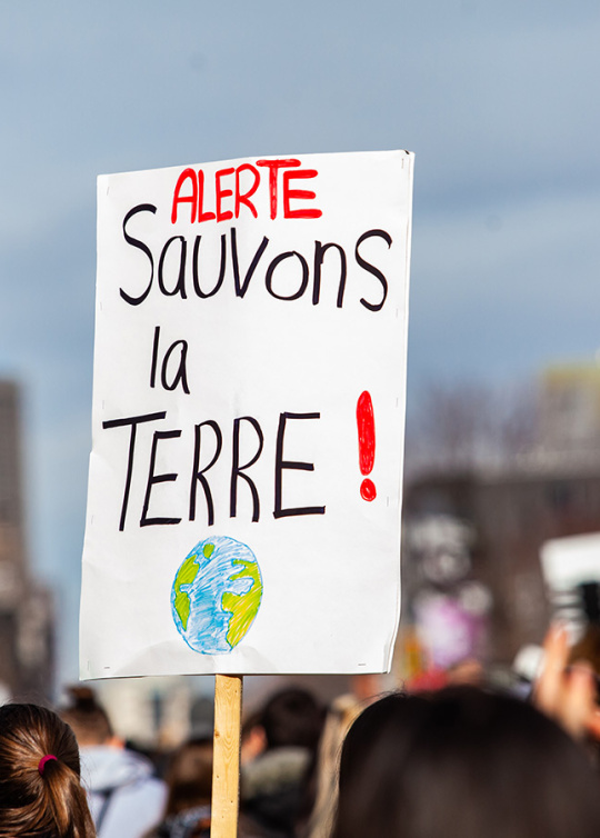 Manifestation pour la sauvegarde de l'environnement
