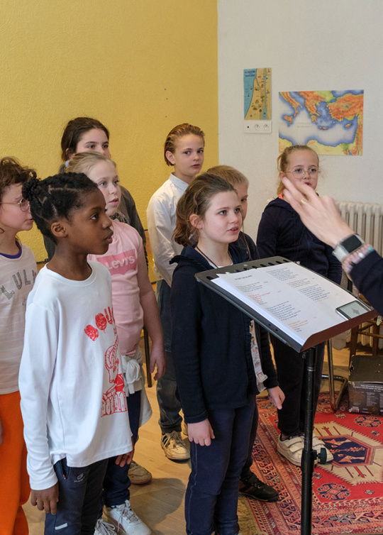 Atelier chorale avec Isabelle Amans, intervenante en chant