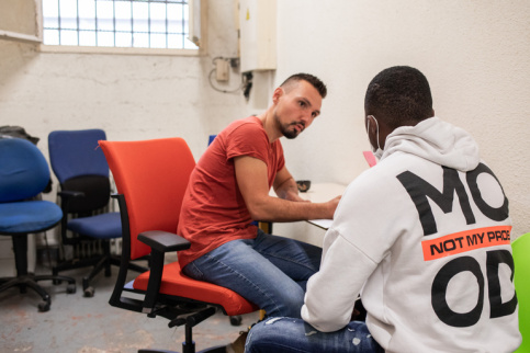 Impact Jeunes dans la quartier de La Villette à Marseille.