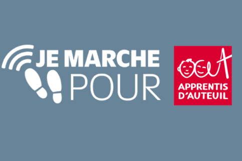 logo je marche pour Apprentis d'Auteuil