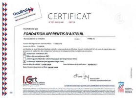miniature de la 1e page du certificat Qualiopi d'Apprentis d'Auteuil