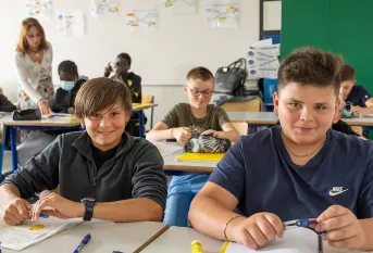 Classe de 6ème du collège Saint-François du château des Vaux (28)