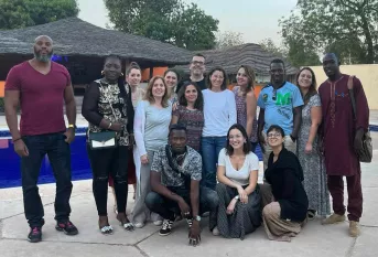 Expérience de collaborateurs à l'international - Jonathan Chaudrin (à gauche) au Sénégal 