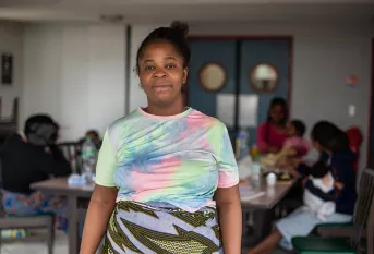 Marie-Josée accueillie au CHRS de Combs-la-Ville (77)