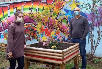 Océane et Brahim à la mecs de Creil