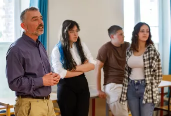 Séance d'EARS au lycée Notre-Dame avec André Lejeune