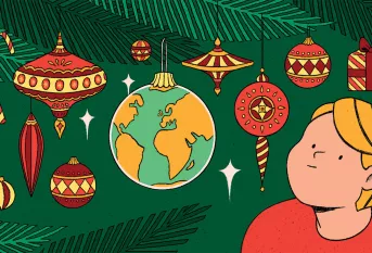 Illustration d'un Noël responsable
