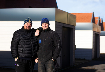 Anthony et Benjamin Fiems, couvreurs