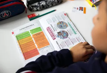 Rentrée des 6èmes au campus éducatif et écologique Saint-Philippe, 2 pages du carnet scolaire sont consacrées à la thématique du harcèlement