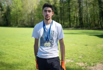Lycée professionnel agricole Saint-Antoine, Benjamin Meilleur Apprenti de France en travaux paysagers avec ses médailles