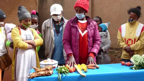 Atelier de nutrition à destination des familles à Madagascar