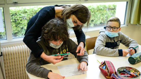 Classe à l'école Notre-Dame du Bon Accueil