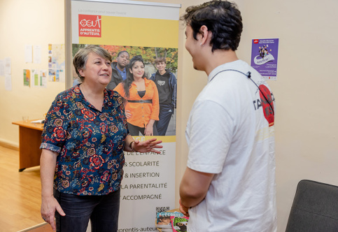 Dispositif Boost Insertion Daveqe Marseille -Claudine Menetrieux (responsable Daveqe) et Youcef