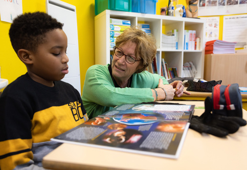 Cours d'EARS à l'école Poullart des Places avec la professeure Bénédicte Sultan