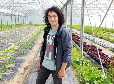Gaëtan, au potager de Saint-Julien