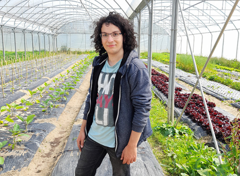 Gaëtan, au potager de Saint-Julien