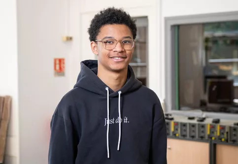 Charles-Antoine, jeune de la 3e prépa-métiers du lycée professionnel Sainte-Thérèse à Paris