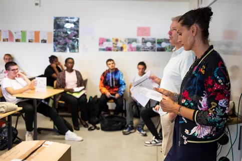 Jour de rentrée au Lycée professionnel Saint-Antoine 