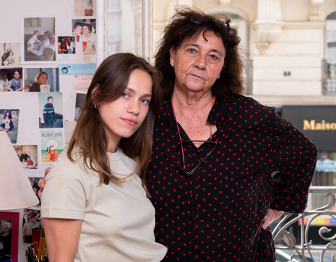 Caroline Glorion, réalisatrice du film "Comme une louve", et Mathilde La Musse, l'actrice principale 