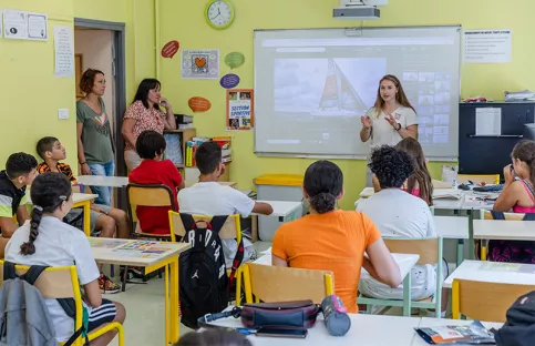 Collège Vitagliano, temps d’échanges avec Violette Dorange et des élèves de 6ème et 5ème