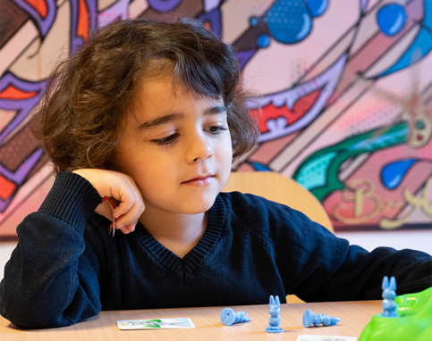 thays, 4 ans, à l'accueil éducatif de jour Louis et Zélie Martin de Colmar