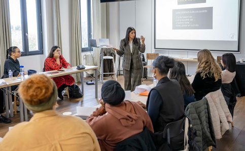 SKOLA Hôtellerie au Cloître, atelier Image de soi, Dalila Ikene, consultante en image et intervenante