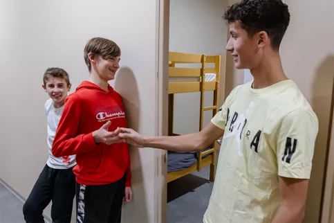 IES Vitagliano - Mathias, Samuel, Léo font un dernier check avant d'aller se coucher