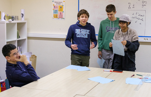 Atelier "Eloquence" à l'internat éducatif et scolaire (IES) Saint-Jean à Sannois