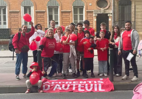 Porteur de flamme à Toulouse 3