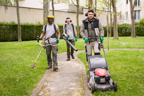 Jardins d'Auteuil, Alberto, Steven et Alexis, le coordinateur de travaux