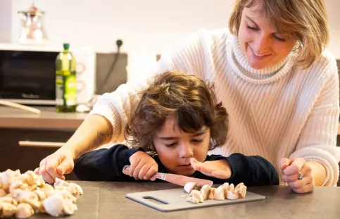 Accueil de jour des Services Louis et Zelie Martin. Thays avec Laëtitia Simonutti, maîtresse de maison