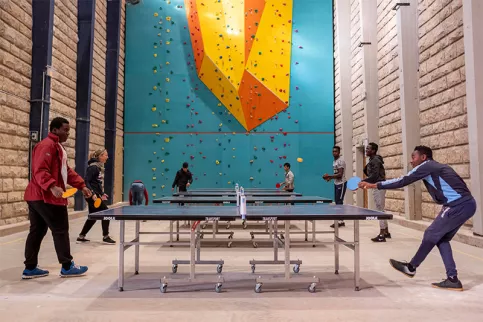 Ping-pong au lycée professionnel privé Victorine Magne 
