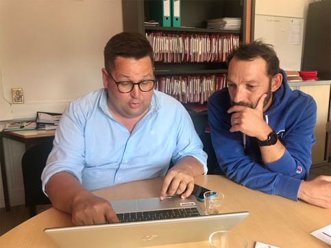 Xavier Le Naour et Maël Le Galloudec