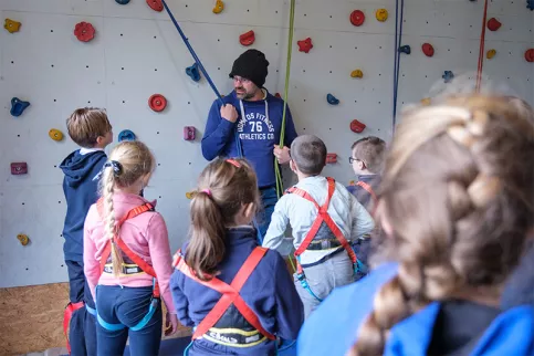 Séance d'escalade avec Christophe Coge, professeur de sport