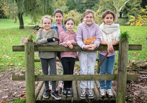 Groupe scolaire Notre-Dame-de-Lourdes - Temps de récréation avec Lou, Charlotte, Gabrielle, Nina, Valentina, en classe de CM1