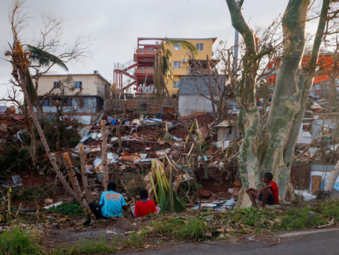 Etat de ruine de Mayotte après le passage du cyclone