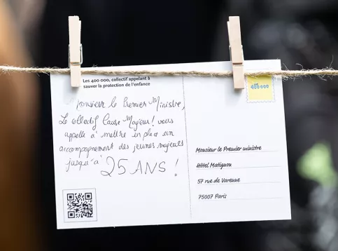 Collectif Les 400 000, carte adressée au Premier Ministre (