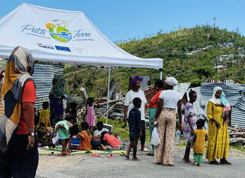 A Mayotte, l'espace enfants animé par Apprentis d'Auteuil