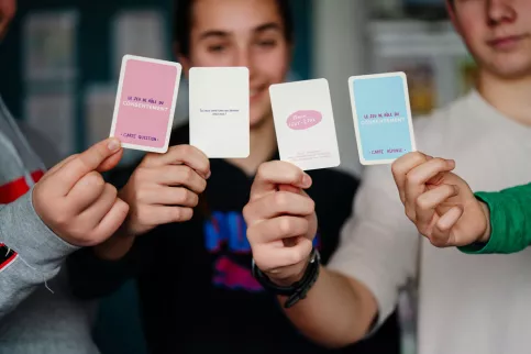 jeu de rôles sur le Consentement avec des cartes