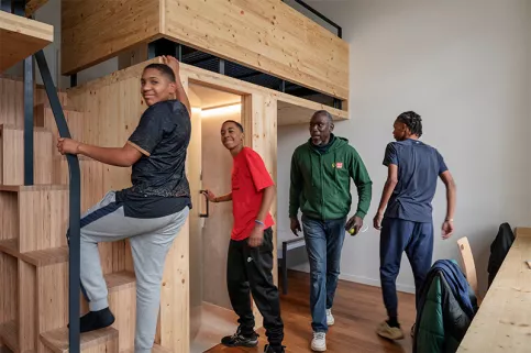 Chambre de l'internat des garçons à l'IES Saint-Philippe 