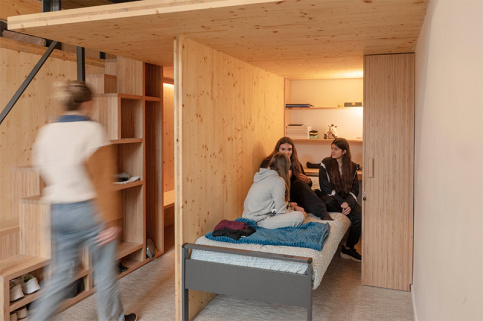 Chambre de l'internat des filles à l'IES Saint-Philippe