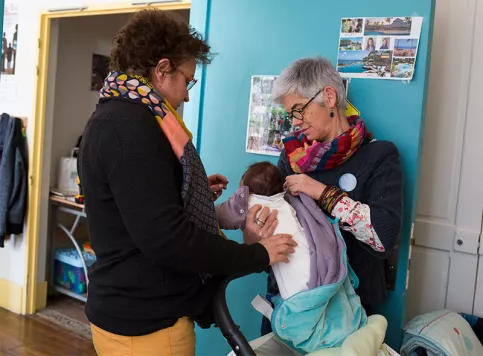 Elisabeth Michel (à droite) (c) Apprentis d'Auteuil 