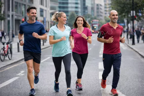 4 Personnes qui courent