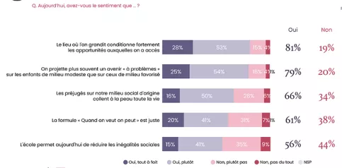 Infographie sondage déterminisme