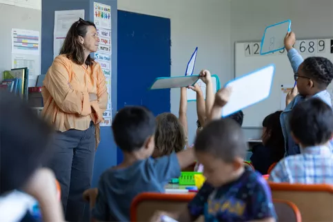 Jour de rentrée scolaire à l'école Madeleine Delbrêl 