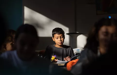 Jour de rentrée scolaire à l'école Madeleine Delbrêl   