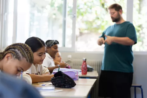 En classe de CM2 avec Samy Blin 